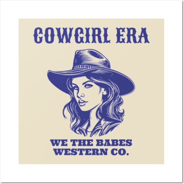 Vintage Cow Girl Era Wall Art by Super Legend